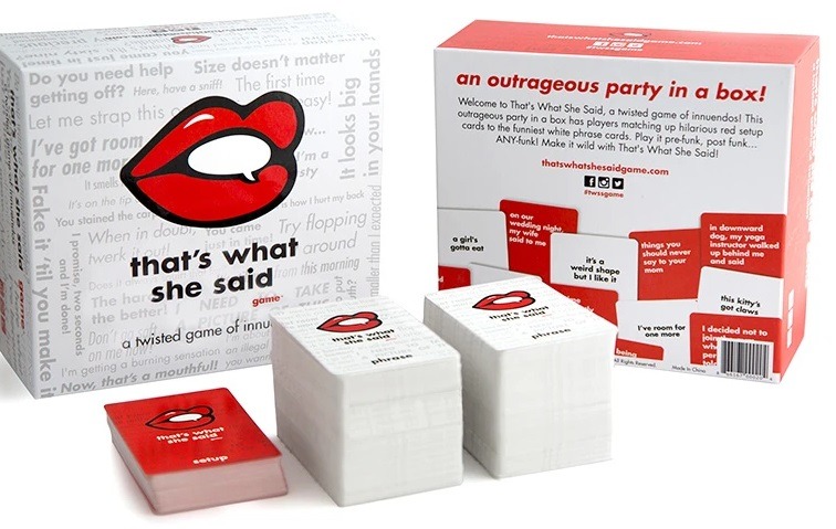 Best Party Board Games For Adults that's what she said