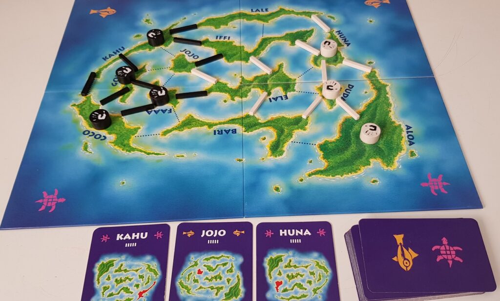 Kahuna Board Game Review board set up