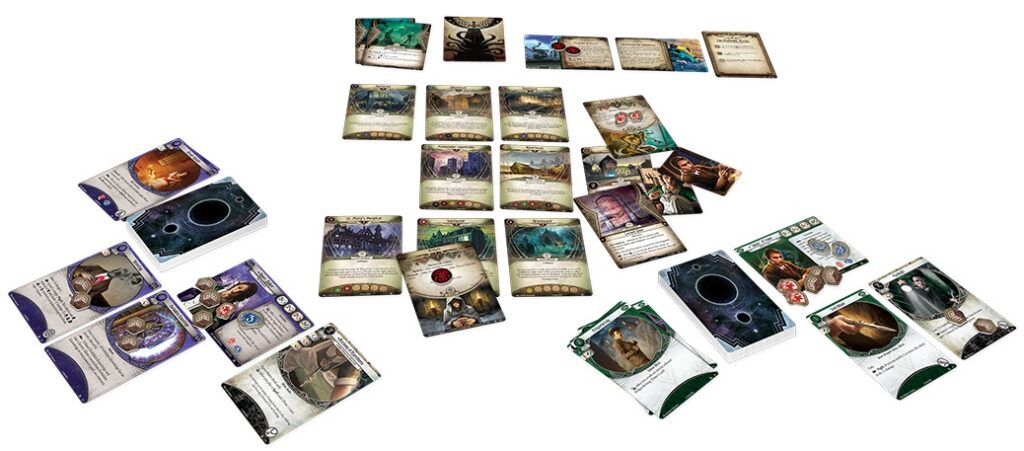 Best Adventure Board Games Arkham Horror the Card Game Layout Overview