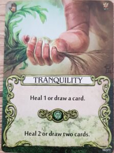 Mage Knight Heroes and their Abilities tranquility card