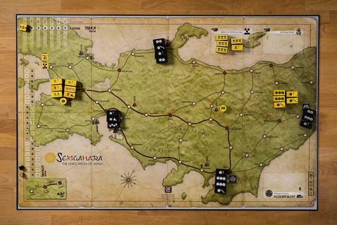 Best Civil War Board Games sekigahara map