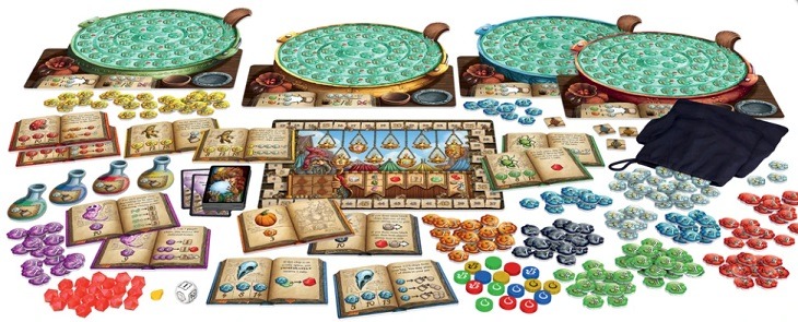 top 10 family board games the quacks of quedlinburg components