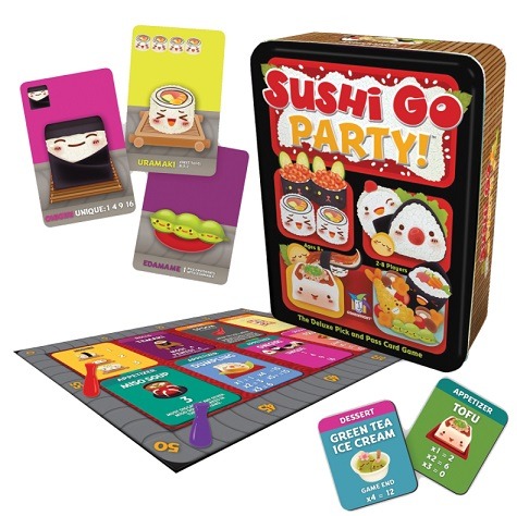 Top 10 Christmas Board Games Sushi Go Party! Components