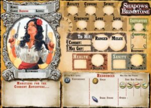 best dungeon crawler board games shadows of brimstone character sheet