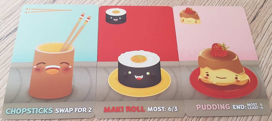 sushi go review chopsticks maki roll pudding