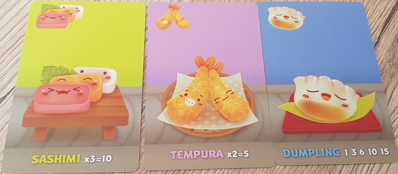 sushi go review sashimi tempura dumpling