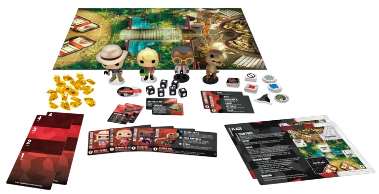 best dinosaur board games funkoverse jurassic park 4 character set