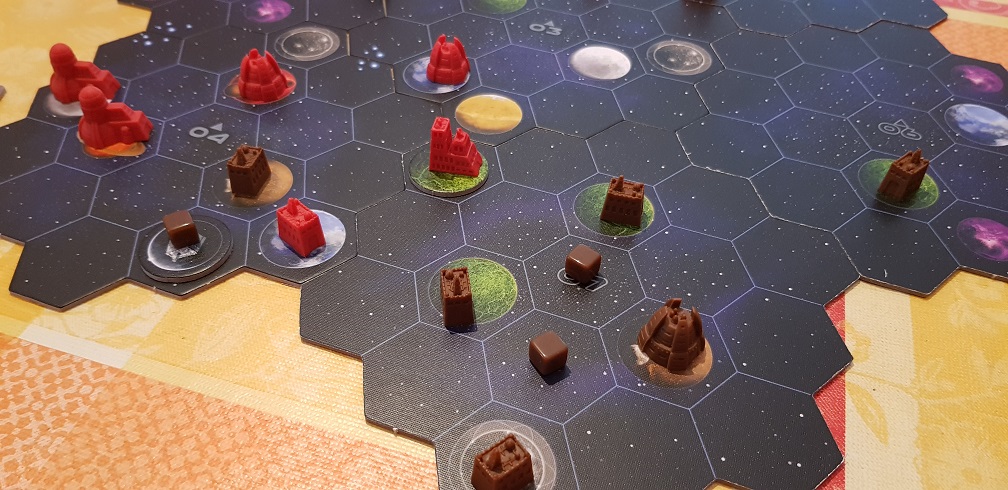 gaia project board game review map and structures