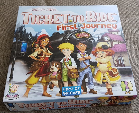 Ticket to Ride First Journey Europe Review box