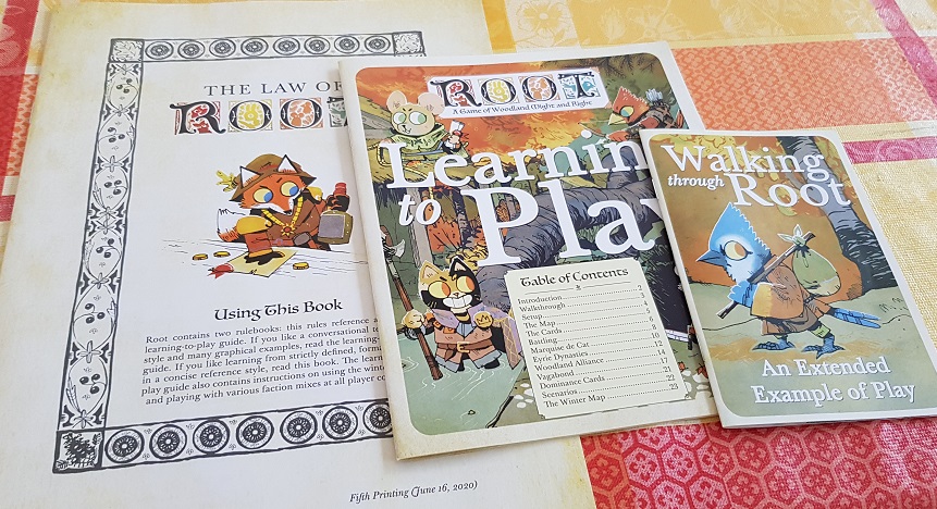 root board game review manuals