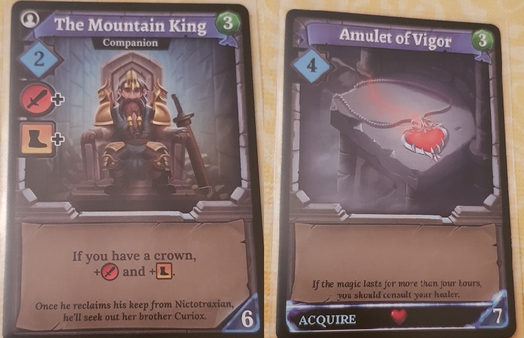 Clank Board Game Review Mountain King and Amulet of Vigor