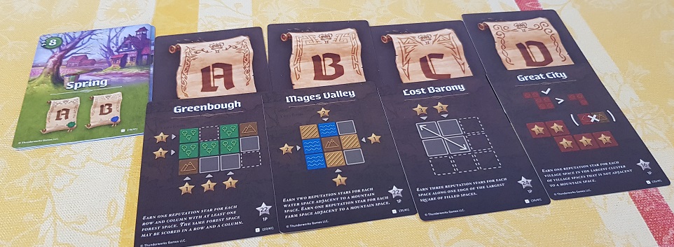 Cartographers Board Game Review Objective Cards