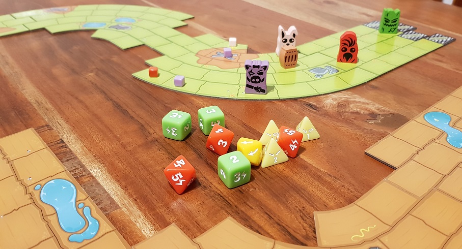 Bayou Bash Board Game Review Dice