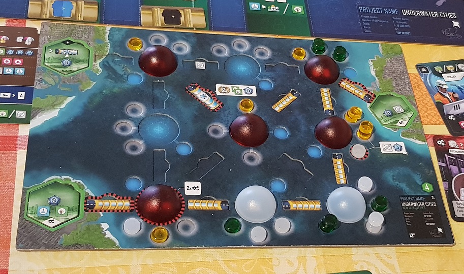 New Discoveries expansion for Underwater Cities review player board