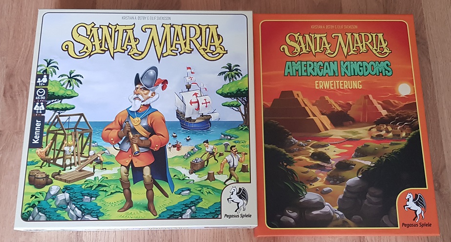 Santa Maria Board Game Review Box