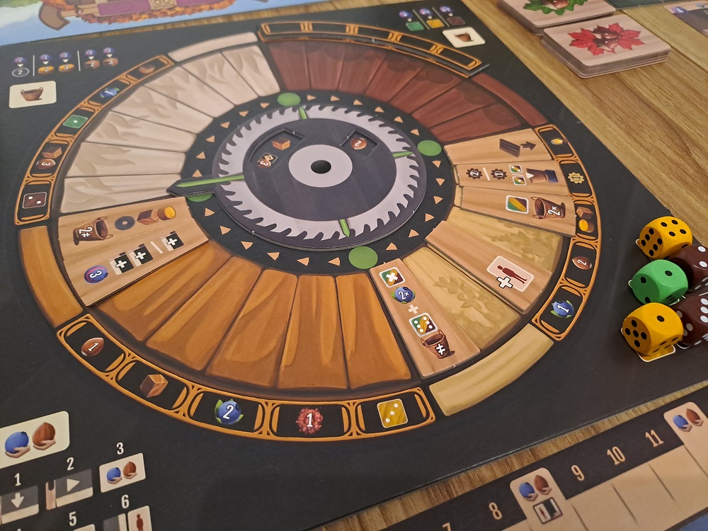 Woodcraft Board Game Review Action Selection Wheel